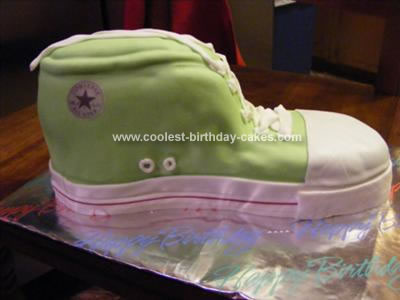 Homemade Converse Sneaker Cake