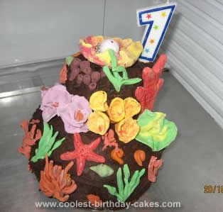 Homemade Coral Reef Cake
