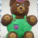 Homemade Corduroy Bear Birthday Cake