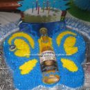 Homemade Corona Beer Birthday Cake