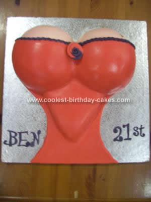 Homemade Corset Birthday Cake Idea