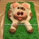 Homemade Cow Birthday Cake