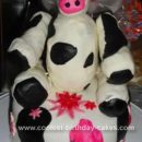 Homemade Cow Birthday Cake Idea