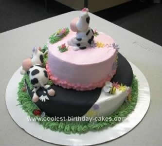 Homemade Cow Cake Idea