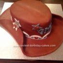 Homemade  Cowboy Hat Cake Design