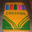Homemade Crayola Crayon Cake