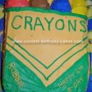 Homemade Crayon Box Birthday Cake