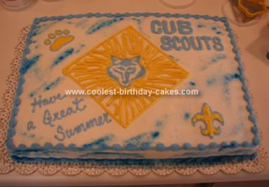 Homemade Cub Scout Cake