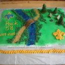 Homemade Cub Scout Graduation Camping Cake
