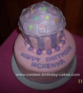 Homemade Cupcake Birthday Cake