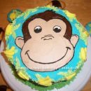Homemade Curious George 1st Birthday Cake