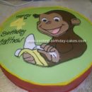 Homemade Curious George Birthday Cake
