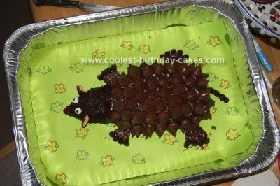 Homemade Cute Hedgehog Cake Idea