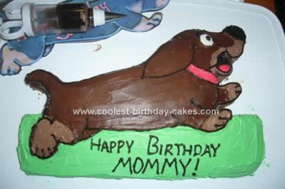 Homemade Dachshund Birthday Cake