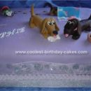 Homemade Dachshund Dog Birthday Cake
