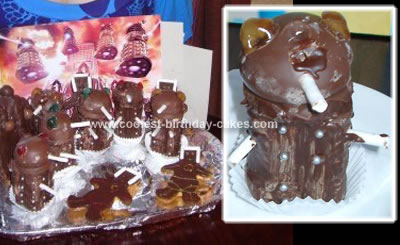 Mini Daleks & Cybermen Cake