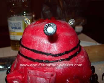 Homemade Dalek Birthday Cake