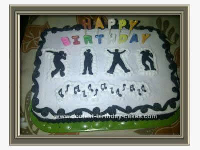 Homemade Dance Birthday Cake