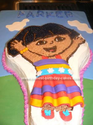 Homemade Dancing Mexican Dora Cake