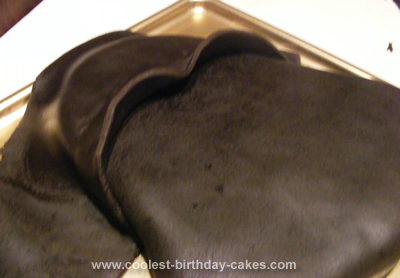 Homemade Dark Chocolate Side of the Force Cake