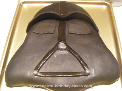 Homemade Dark Chocolate Side of the Force Cake