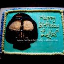 Homemade Darth Vadar Birthday Cake