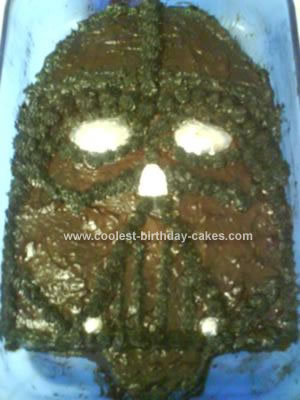 Homemade Darth Vader Cake