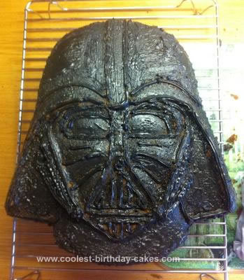 Homemade Darth Vader Cake