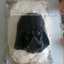 Homemade Darth Vader Mask Cake