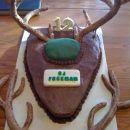 Homemade Deer Antler Birthday Cake