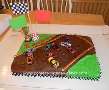 Homemade Demolition Derby Cake