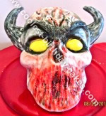 Homemade Demon Halloween Cake