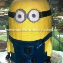 Homemade Despicable Me " Minion " Birthday Cake