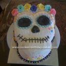 Homemade Dia De Los Muertos Birthday Cake