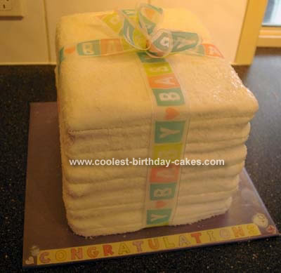 Cloth Nappy/Diaper Cake.