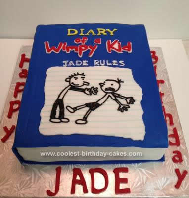 Homemade Diary of a Wimpy Kid Birthday Cake