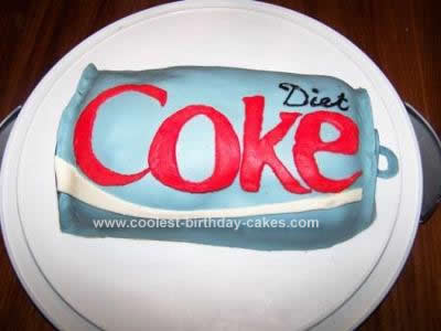 Homemade Diet Coke Cake Design