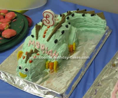 Homemade Dinosaur Birthday Cake