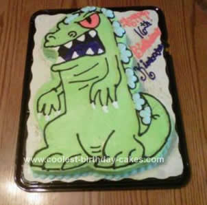 Homemade  Dinosaur Birthday Cake Idea
