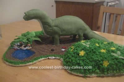 Homemade Dinosaur Birthday Cake Idea