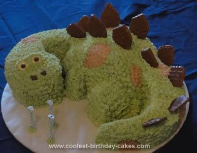 Homemade Dinosaur Cake