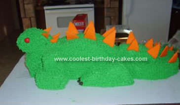 Homemade Dinosaur Cake