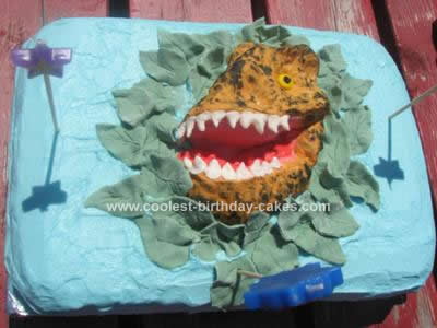 Homemade Dinosaur Cake Idea