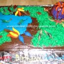 Homemade Dinosaur Scene Birthday Cake Idea 43
