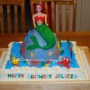 Homemade Disney Ariel Cake