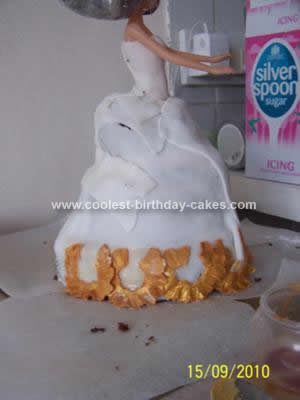 Homemade  Disney Princess Birthday Cake
