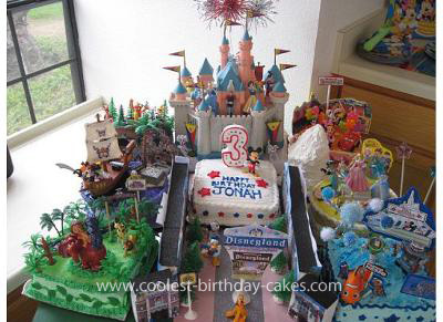 Homemade Disneyland Birthday Cake