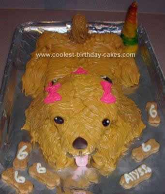 Homemade Doggy Birthday Cake