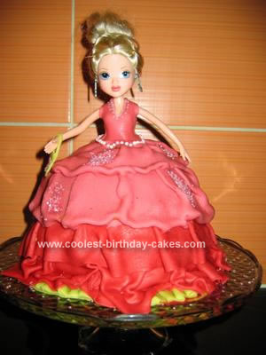 Homemade Doll Birthday Cake