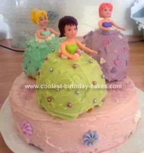 Homemade Doll Dress Cake